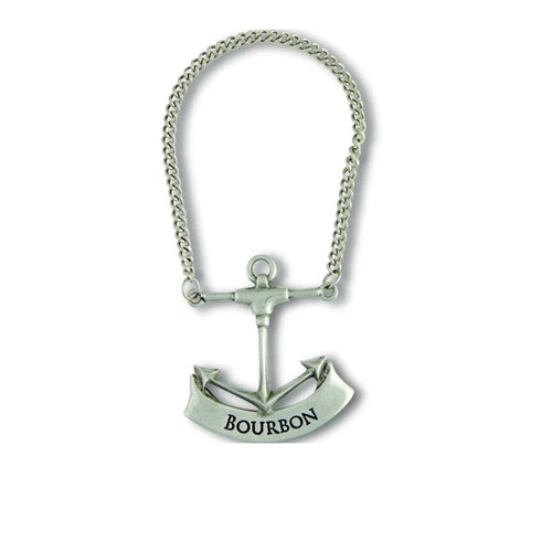 Pewter Anchor Decanter Tag