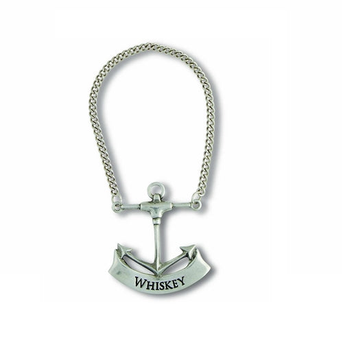 Pewter Anchor Decanter Tag