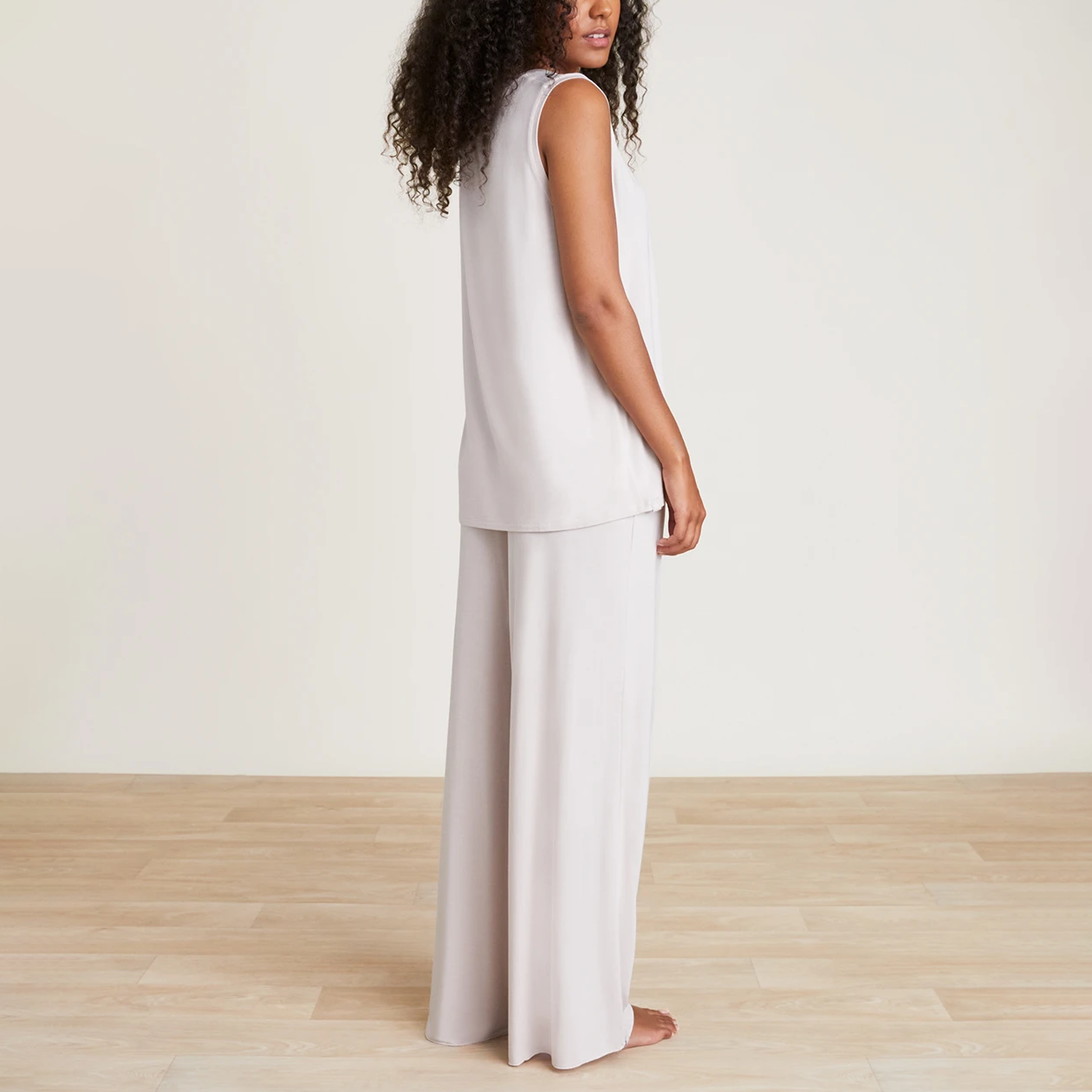 #color_Silver | Luxe Milk Jersey Women's Henley PJ Set