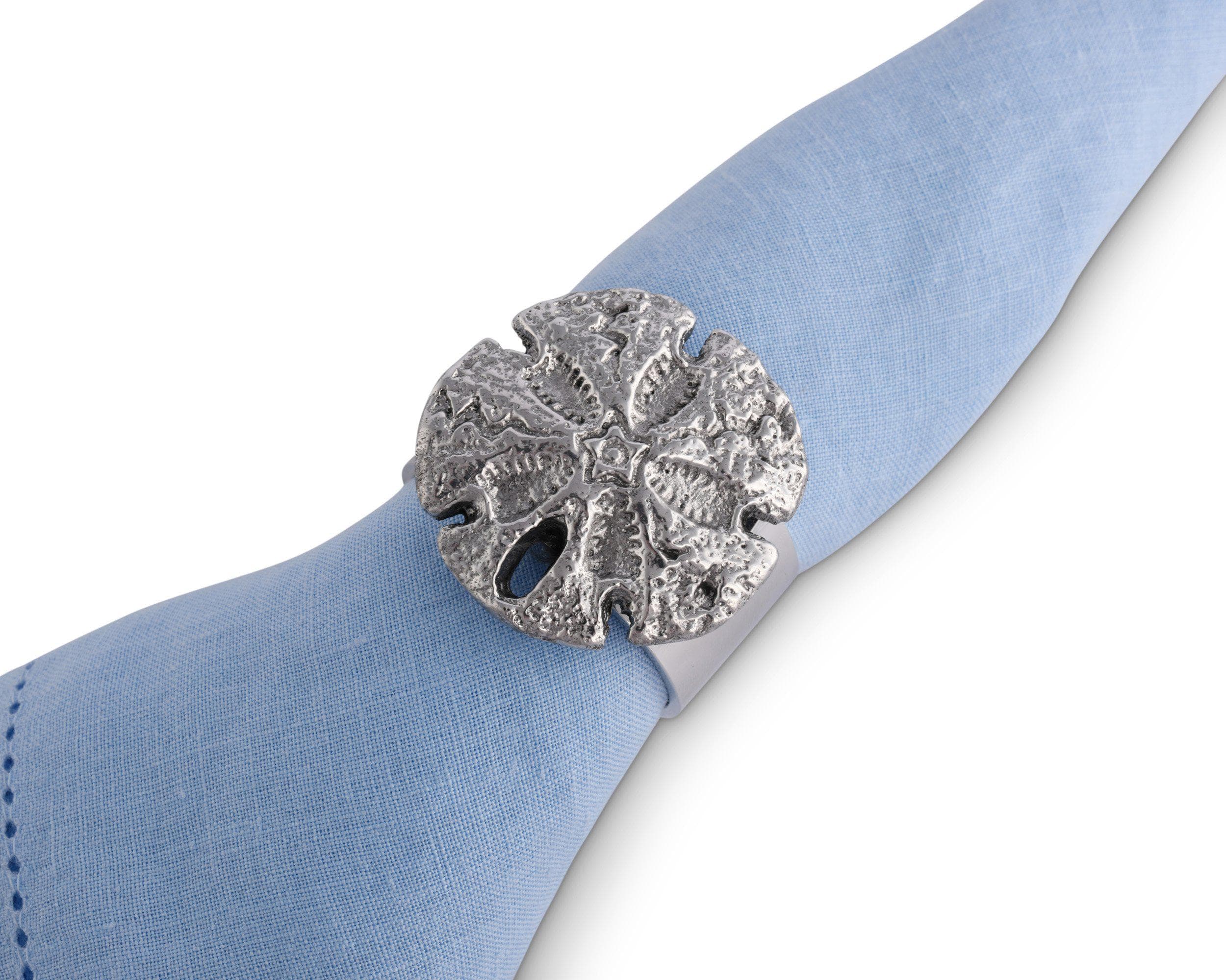 Sand Dollar Napkin Rings - Set of 4