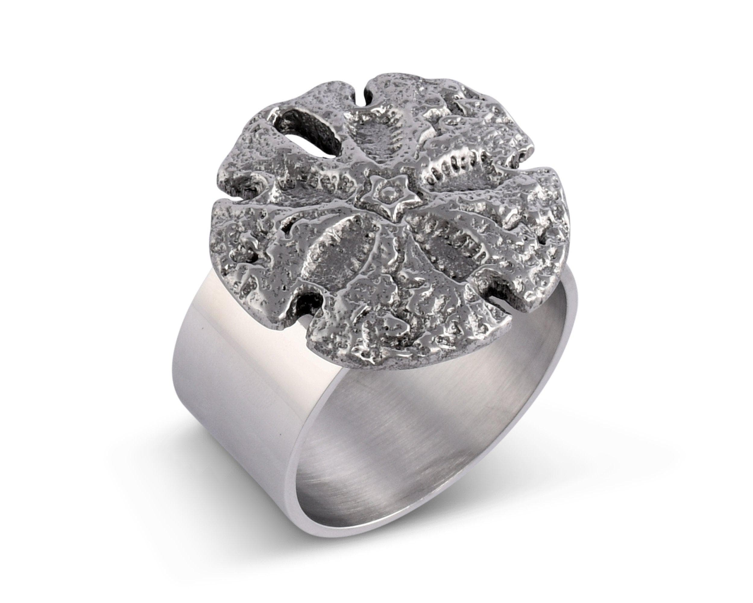 Sand Dollar Napkin Rings - Set of 4