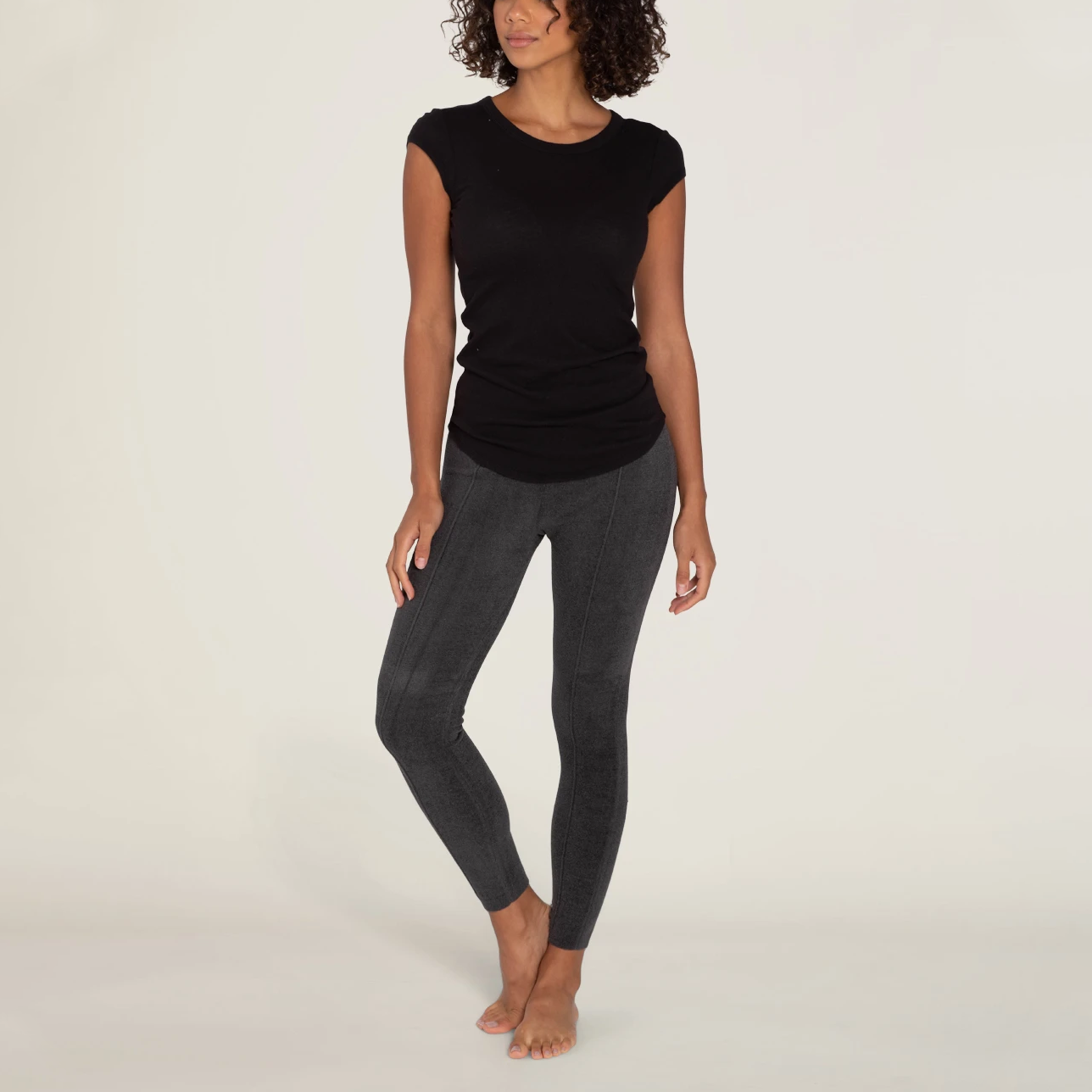 #color_Carbon | CozyChic Ultra Lite Seamed Legging
