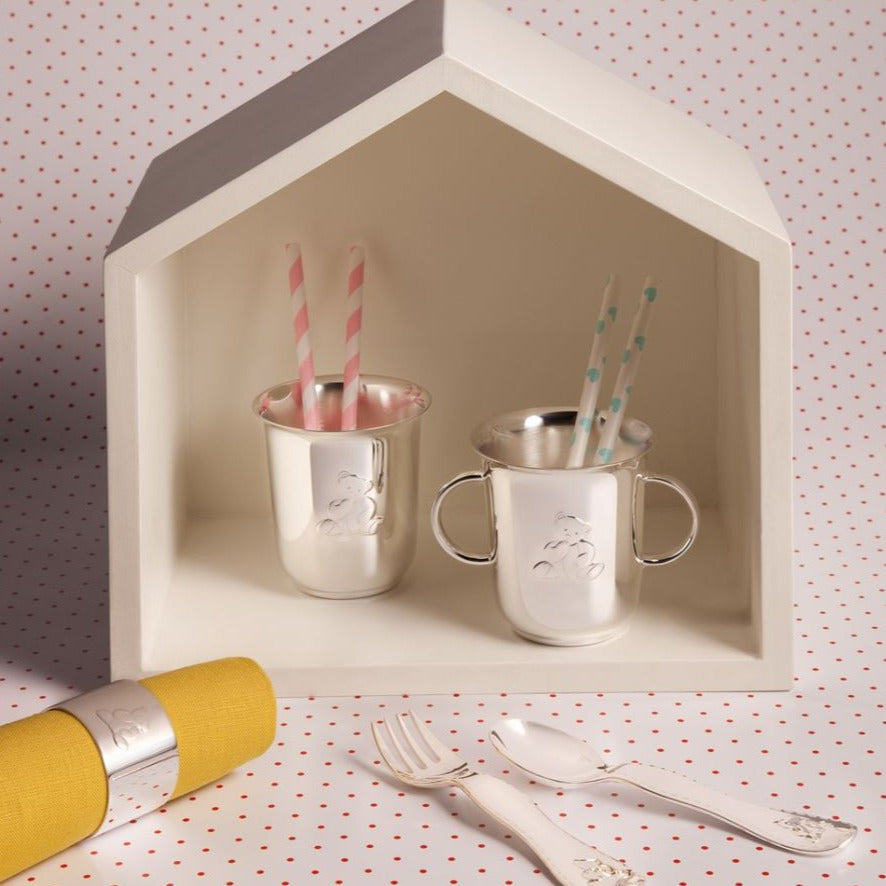 Charlie Bear Silver-Plated Baby Cup