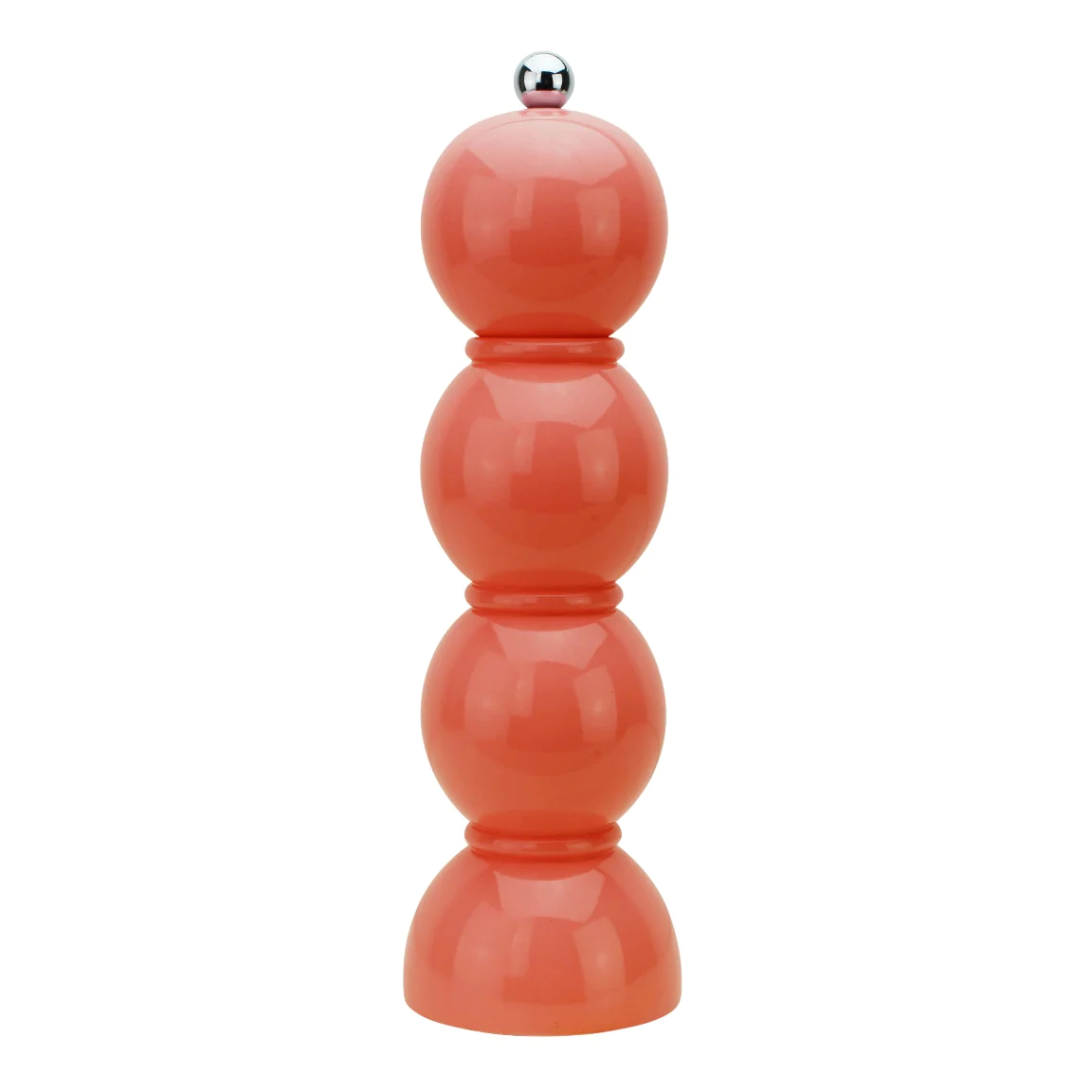 #color_Coral | Lacquer Bobbin Salt Or Pepper Mill Grinder