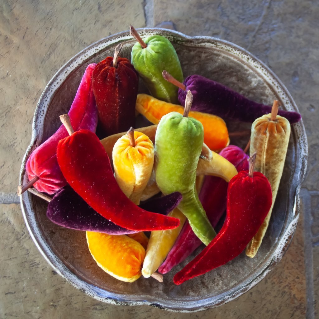 Chili Pepper Pumpkins - Set of 2