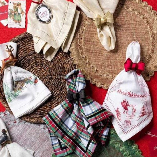 Tuxedo Black Napkin Ring - Set of 4