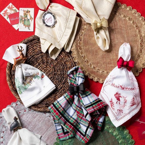 Tuxedo Gold Napkin Ring - Set of 4