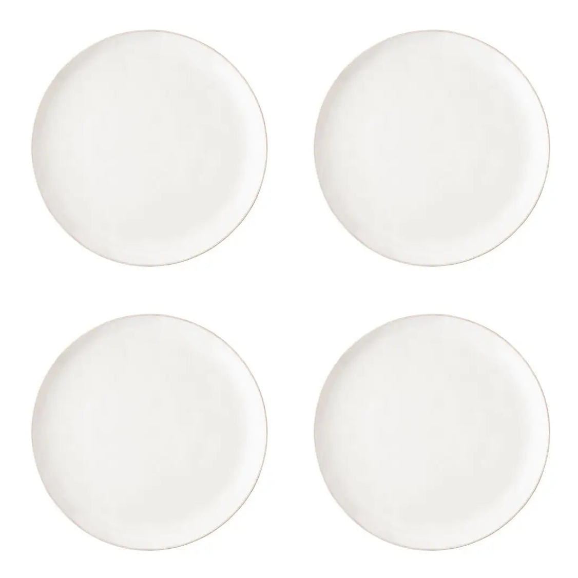 Puro Coupe Dinner Plate - Whitewash - Set of 4