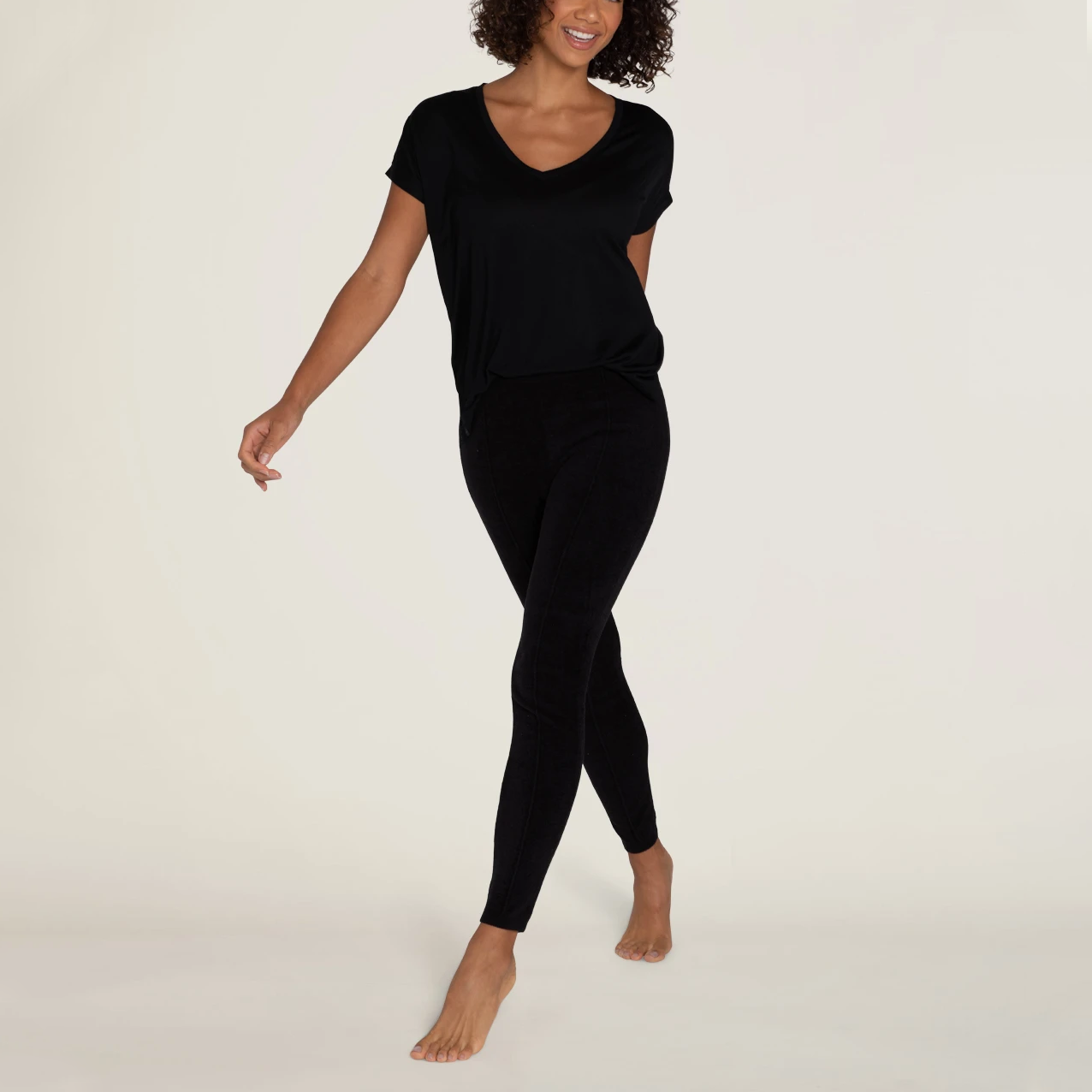 #color_Black | CozyChic Ultra Lite Seamed Legging