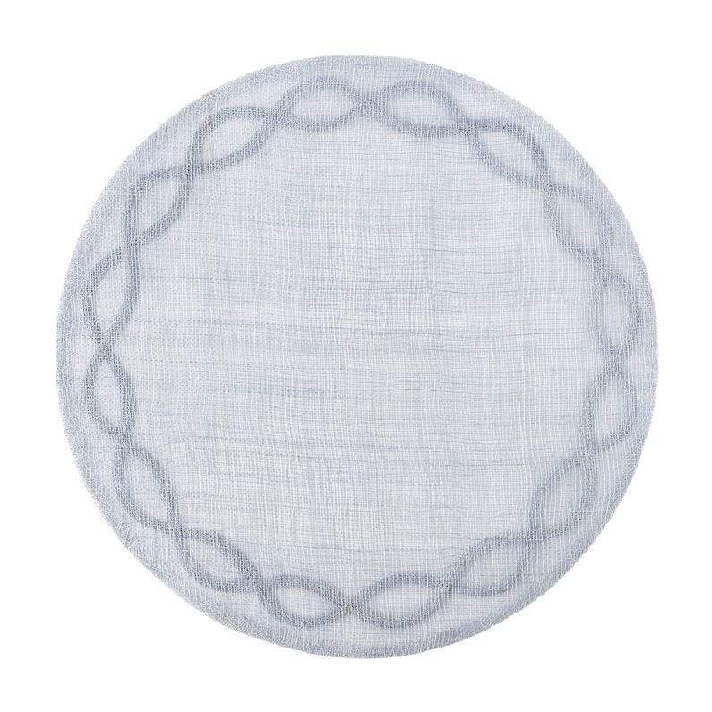 Tuileries Garden Chambray Round Placemat - Set of 4