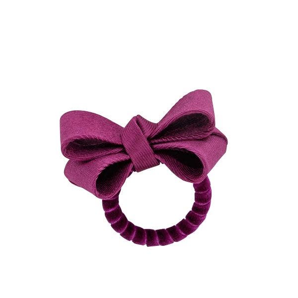 Plum Tuxedo Napkin Ring - Set of 4