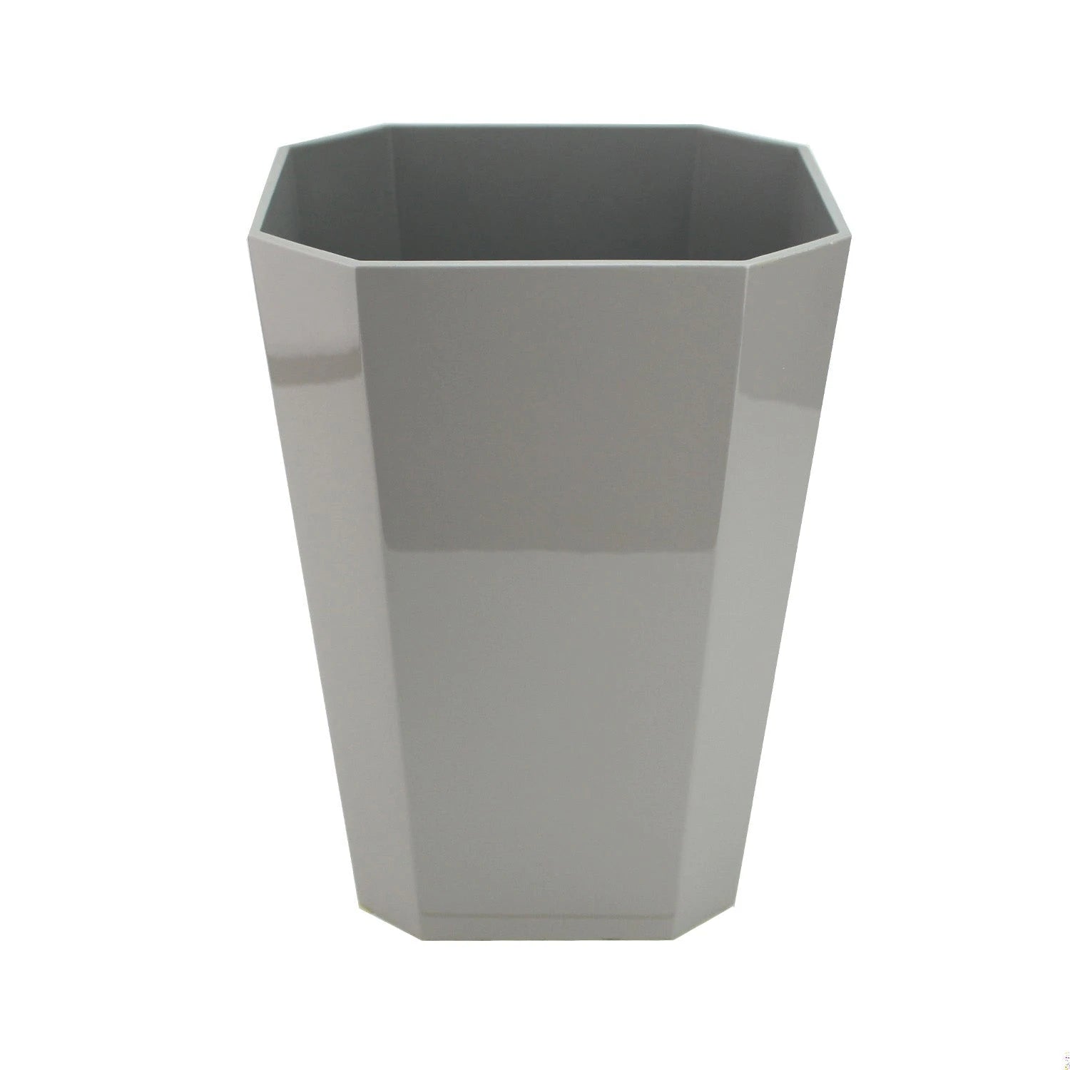 Octagonal Lacquer Bin – Chiffon Grey