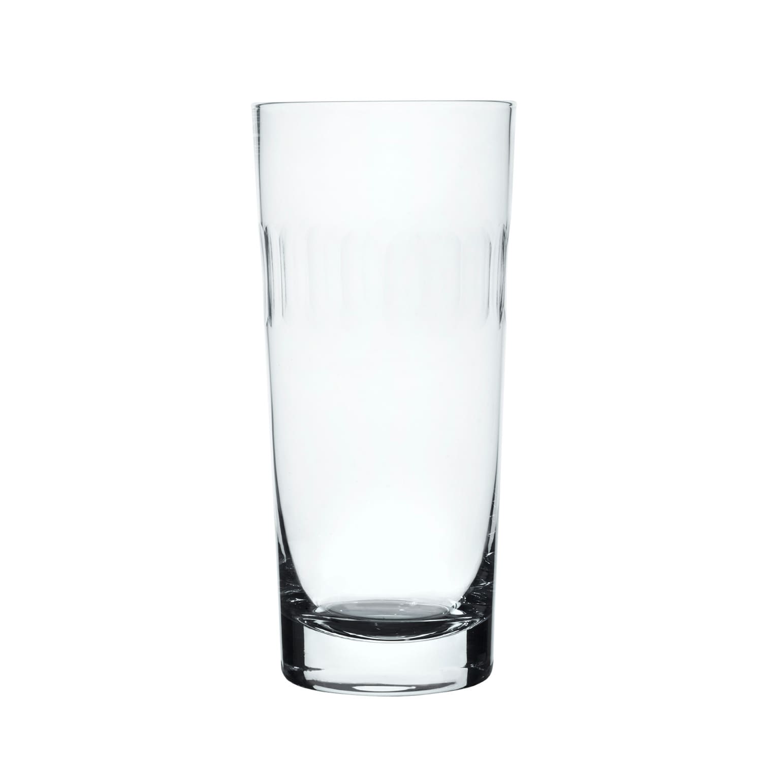 Crystal Highballs With Lens Design - Set of 4