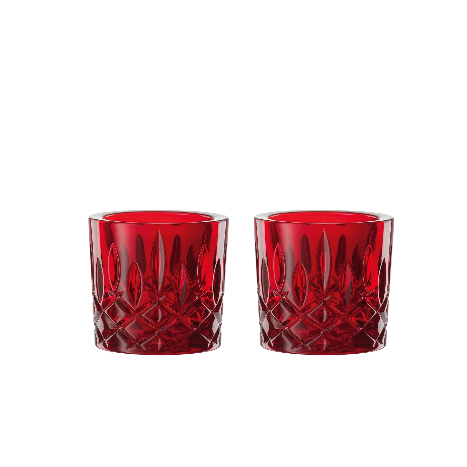 Nachtmann Noblesse Votive Red - Set of 2