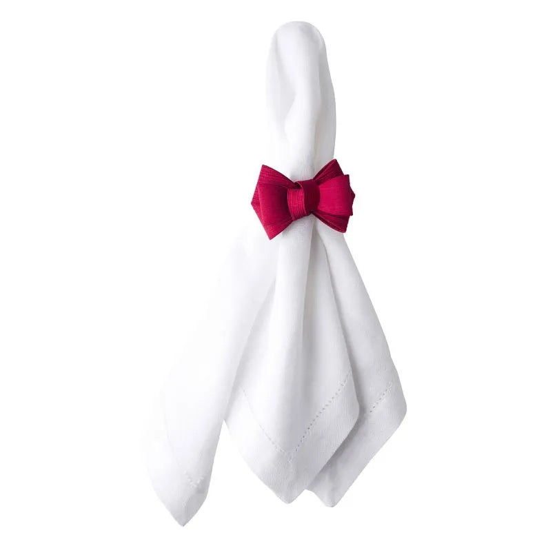 Tuxedo Ruby Napkin Ring - Set of 4