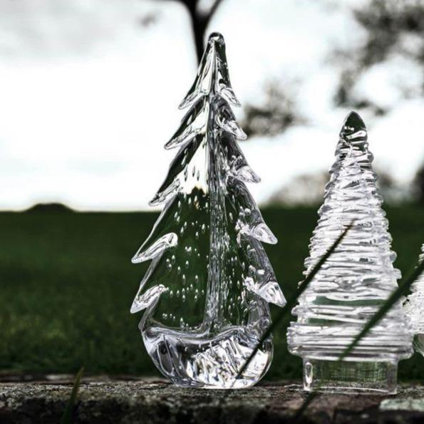 Bubble Evergreen Glass Tree in Gift Box