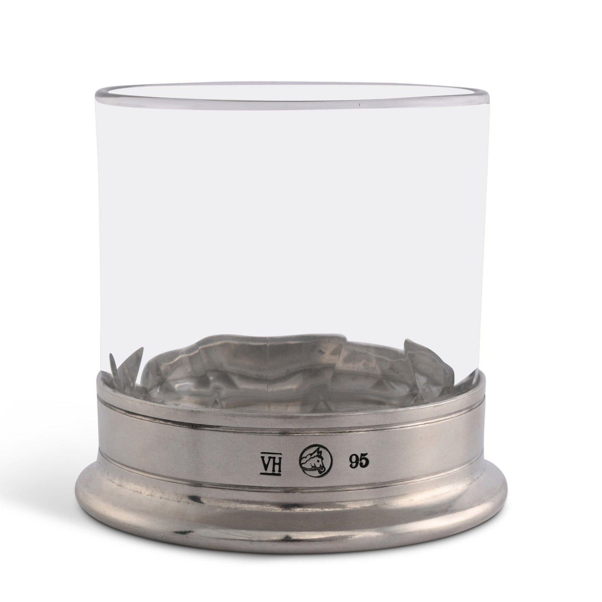 Double Old Fashioned Hatched Glass - Set of 2