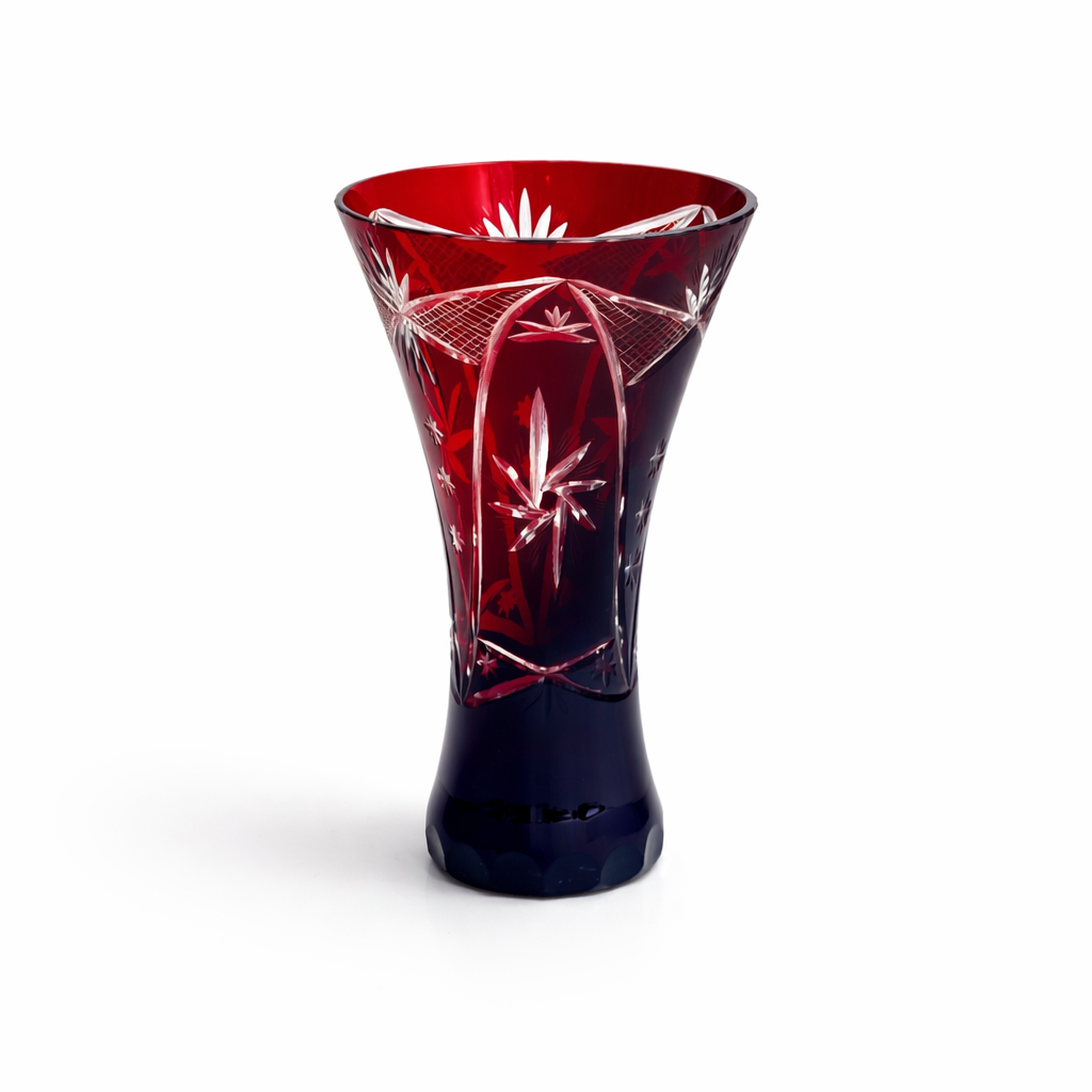 Vintage Ruby Red Vase, 7½" H