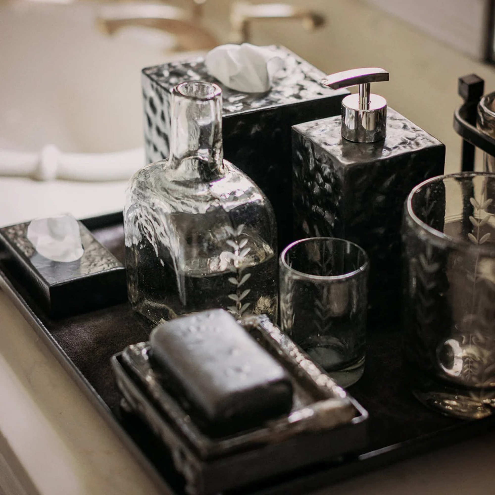 Laurel Decanter con Vaso de Agua