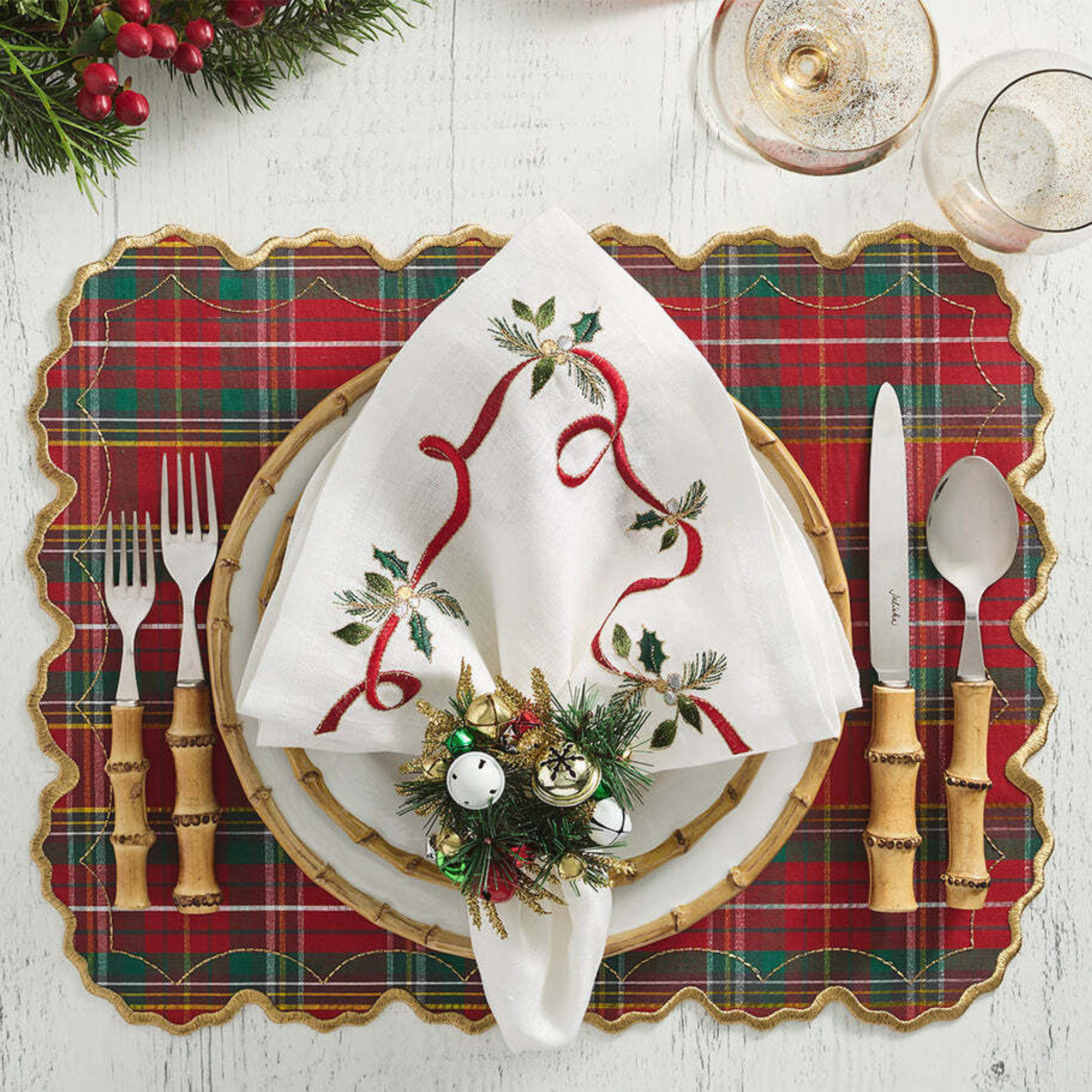 Jingle Bells Napkin Ring - Set of 4