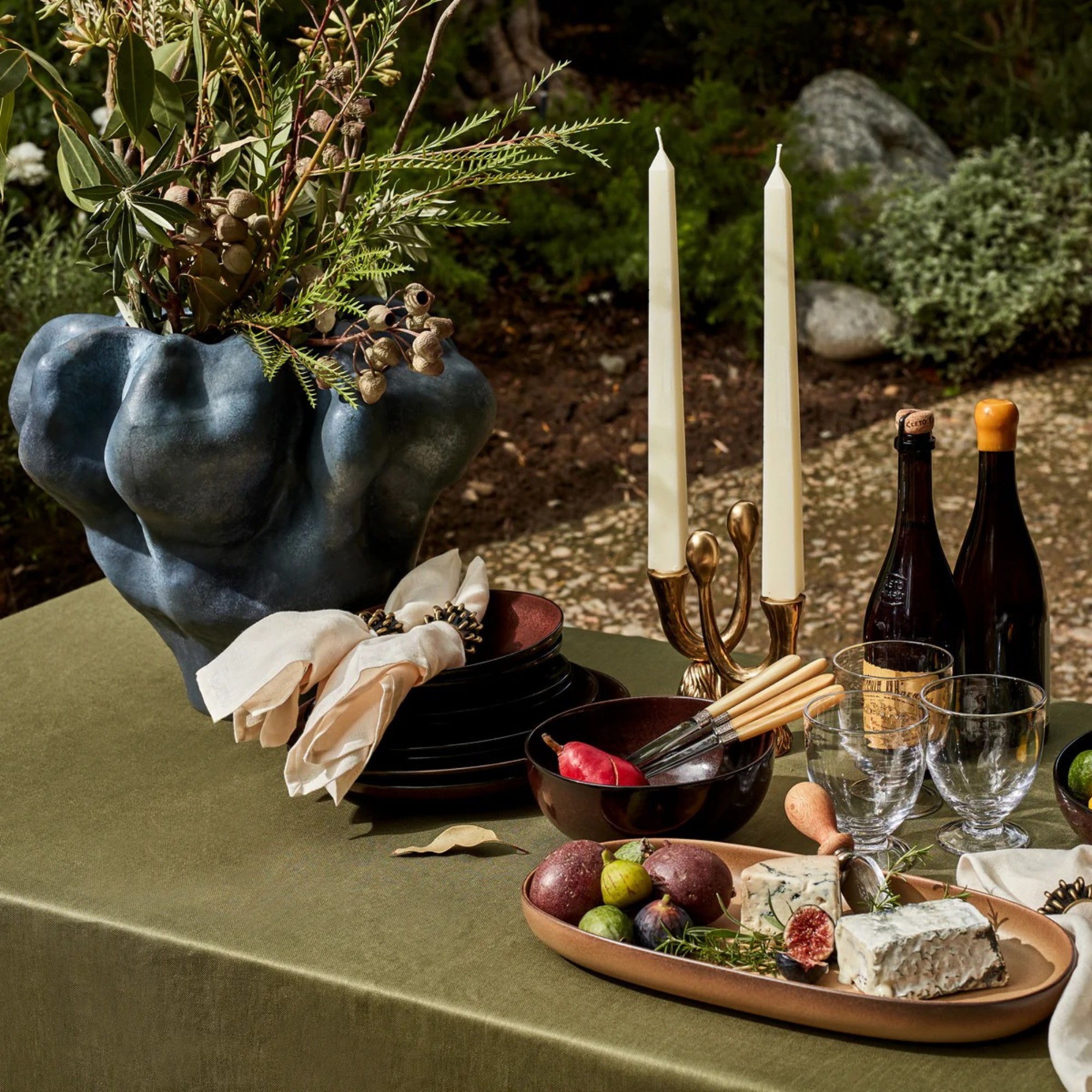 Timna Vase Aged Iron - Short