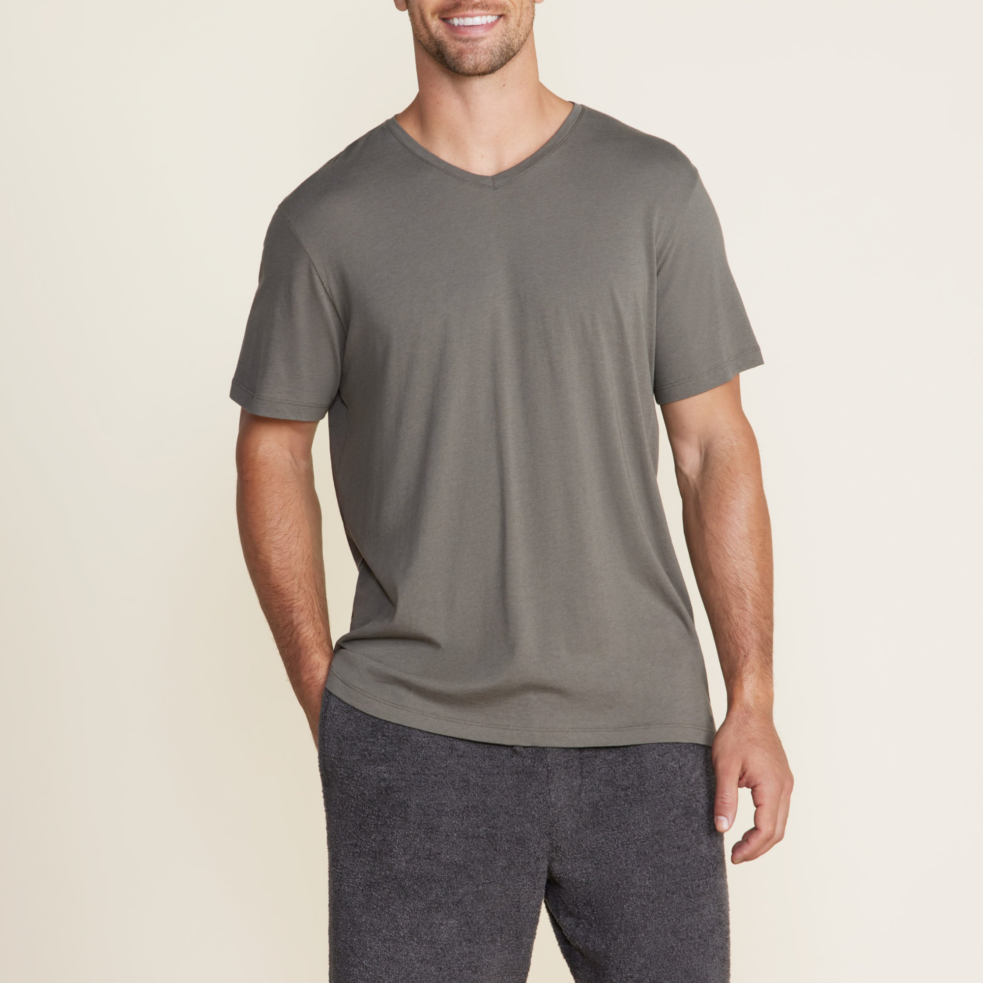 Mens Cotton Modal V-Neck