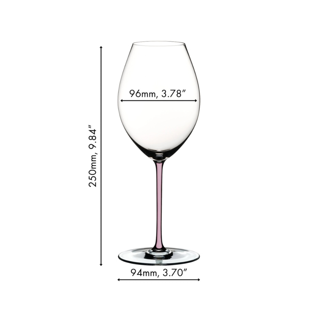 Fatto A Mano Cabernet-Merlot Wine Glass in Pink