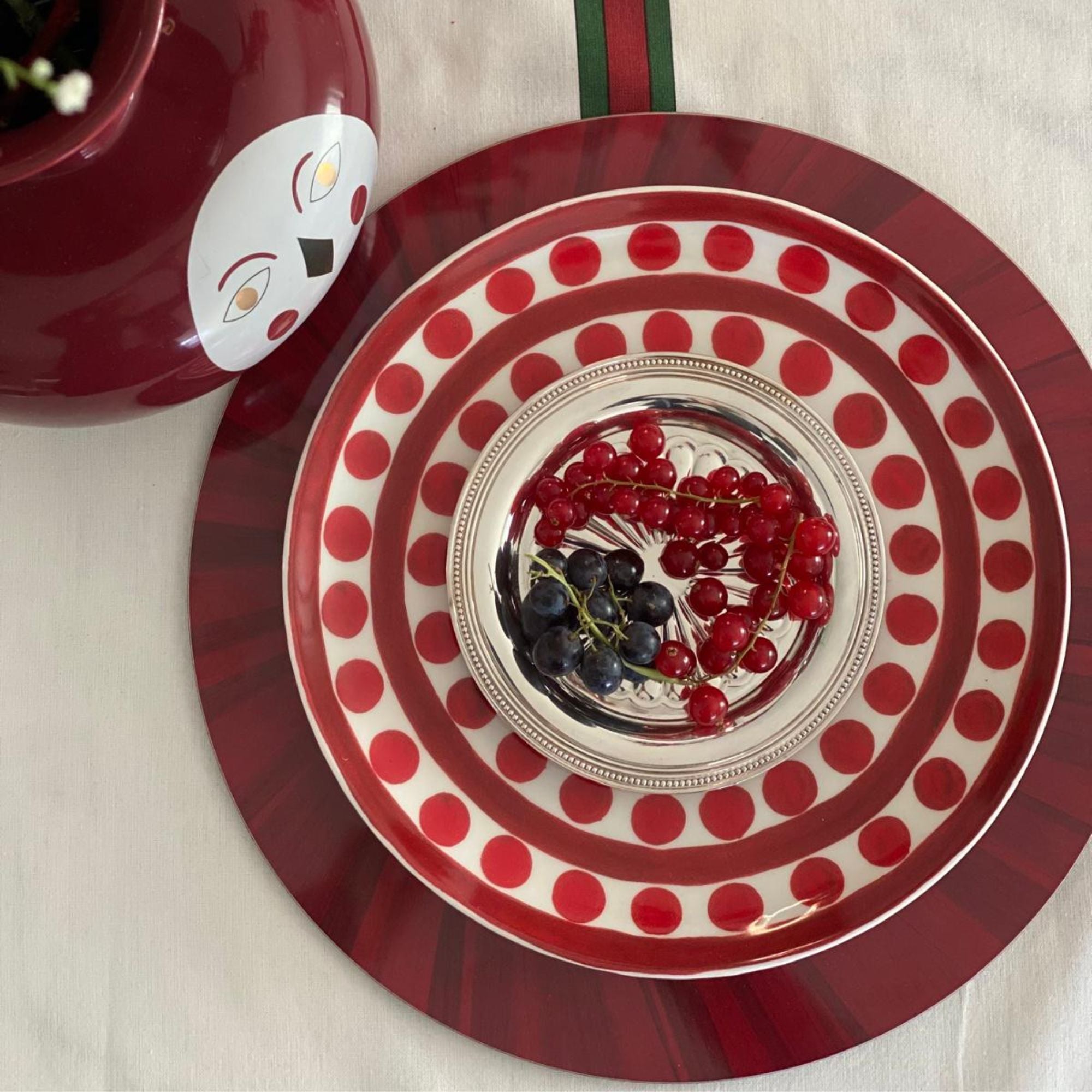 Symi Red Dinner Plate