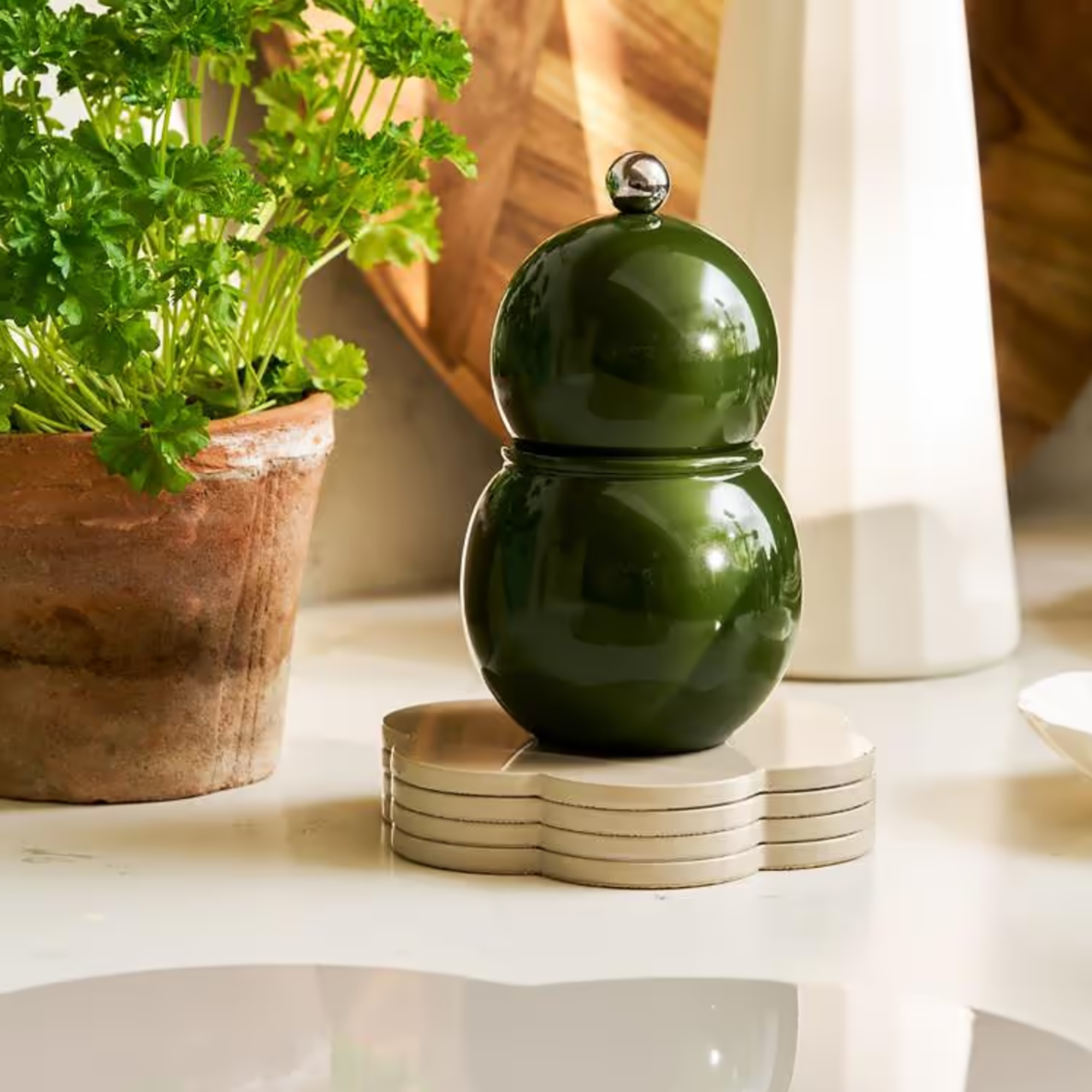 Lacquer Chubbie Salt or Pepper Grinder