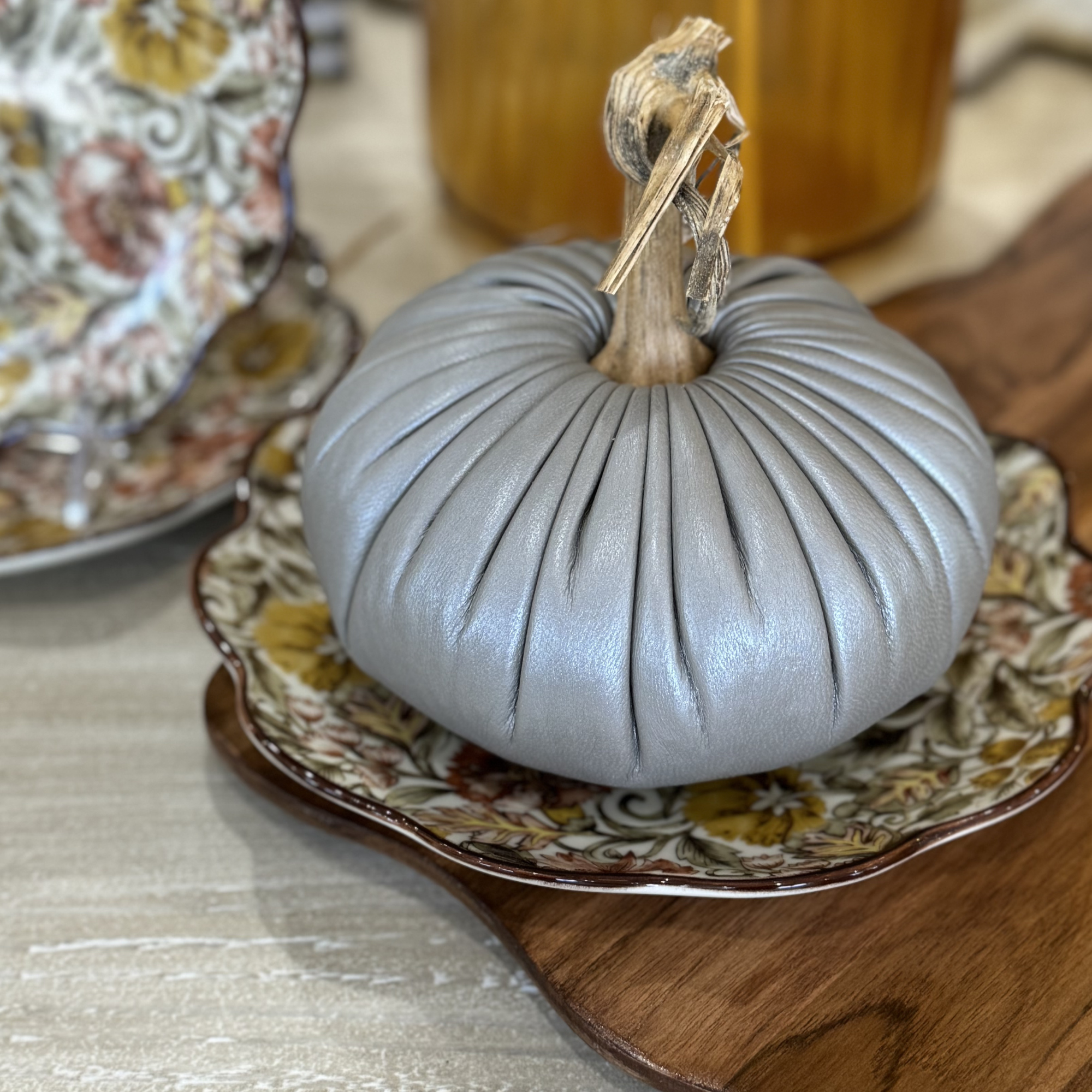 Shale Lambskin Pumpkin - 6"