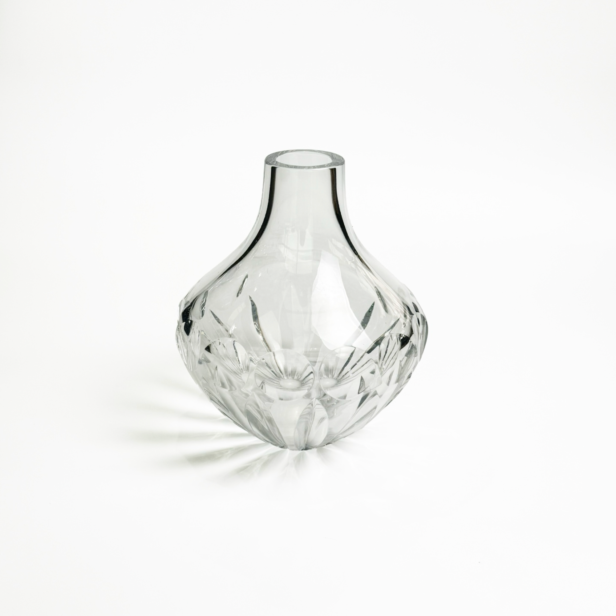 Vintage Halo Crystal Vase, c. 1970s