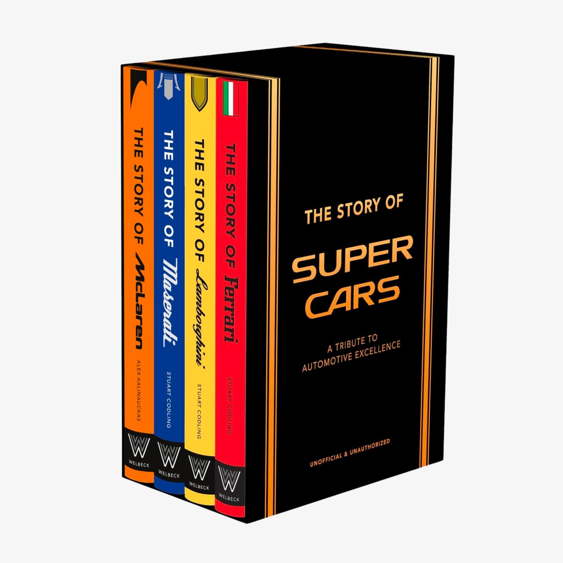The Story of Supercars Gift Set: A Tribute to Four Automotive Icons