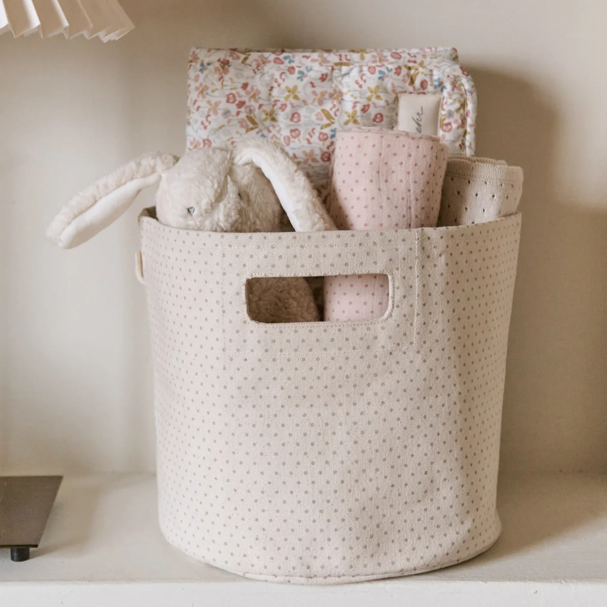 8" Printed Mini Pin Dot Basket