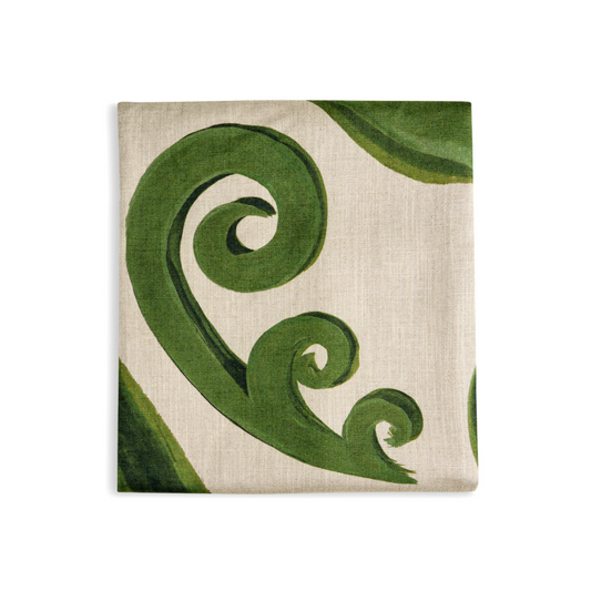 Athenee Peacock Two Tone Green Tablecloth