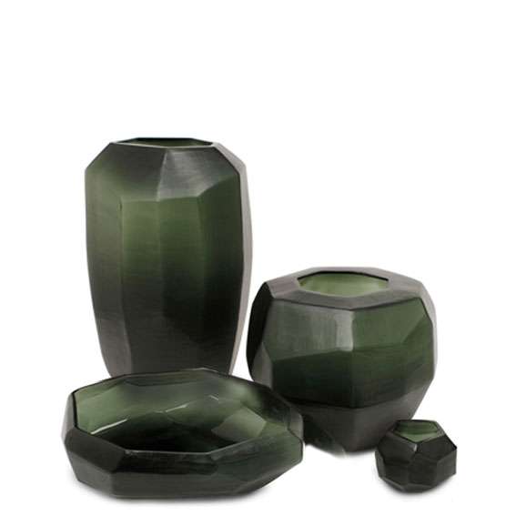 Cubistic Vase - Black Steelgrey