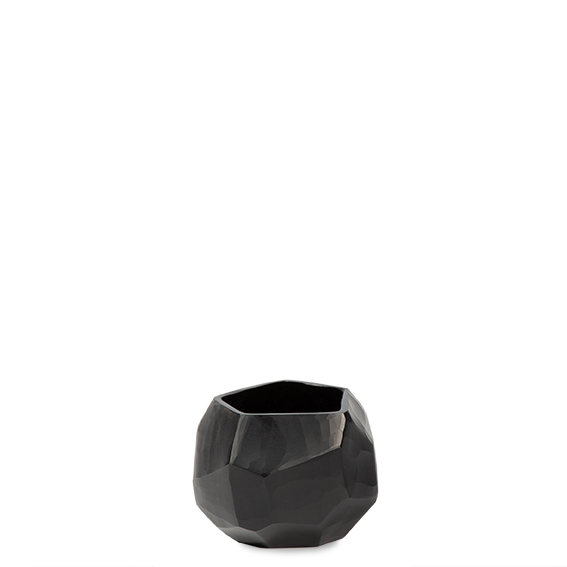 Cubistic Tealight / Vase - Black