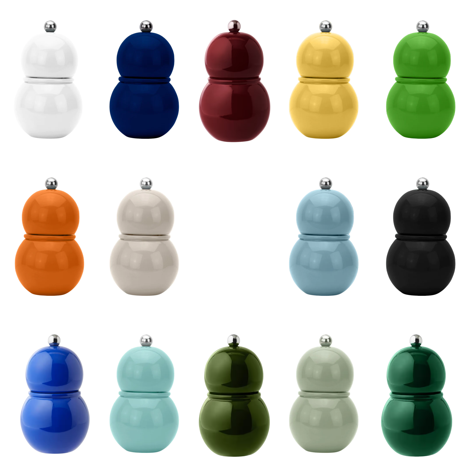 Lacquer Chubbie Salt or Pepper Grinder