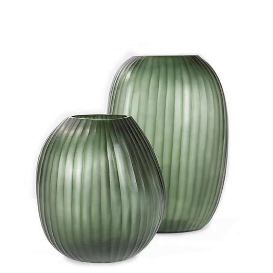 Patara Vase - Light Steelgrey/Black Steelgrey - Round