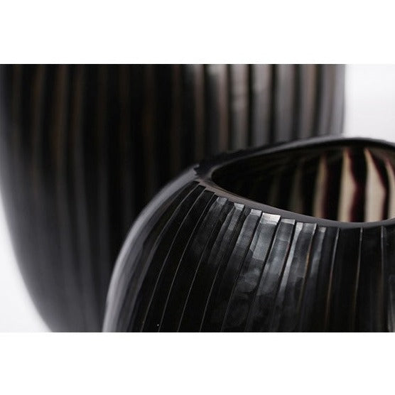 Patara Vase - Smokegrey / Black