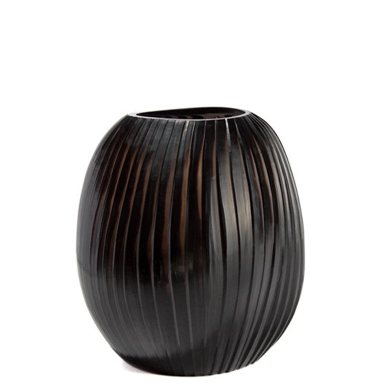 Patara Vase - Smokegrey/Black - Round