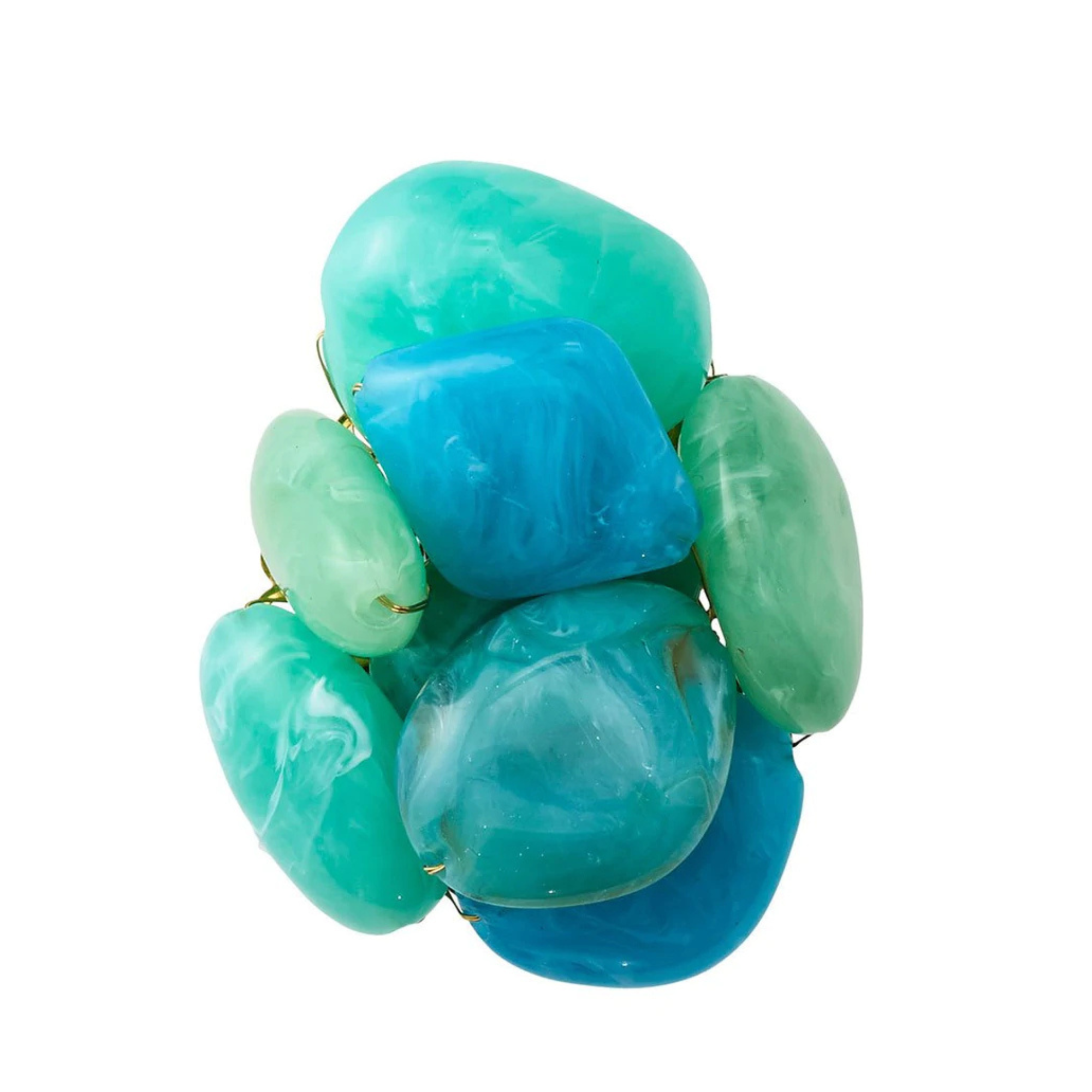 Sea Stone Napkin Rings - Set of 4