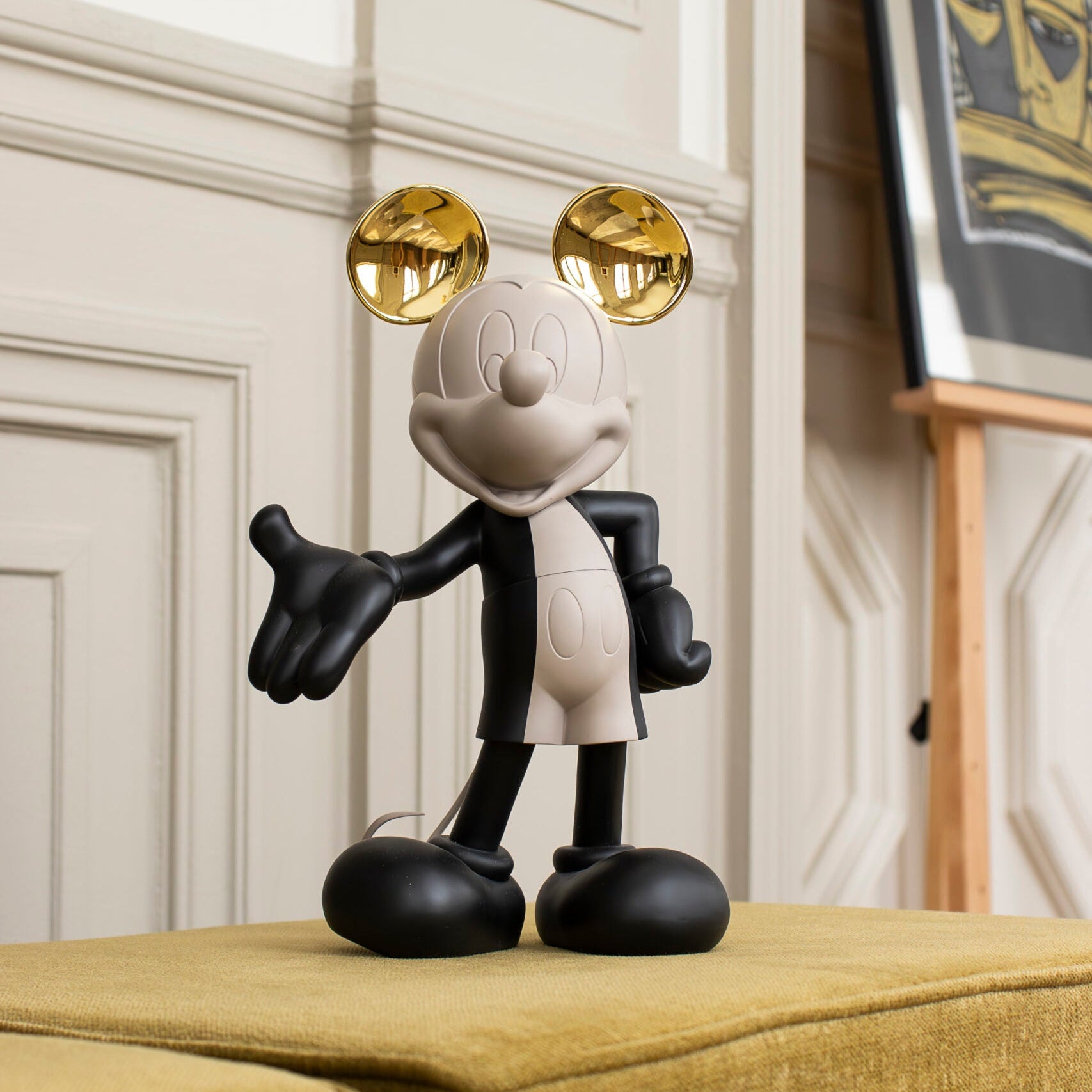 Mickey Sculpture in Black by Kelly Hoppen x Leblon Delienne
