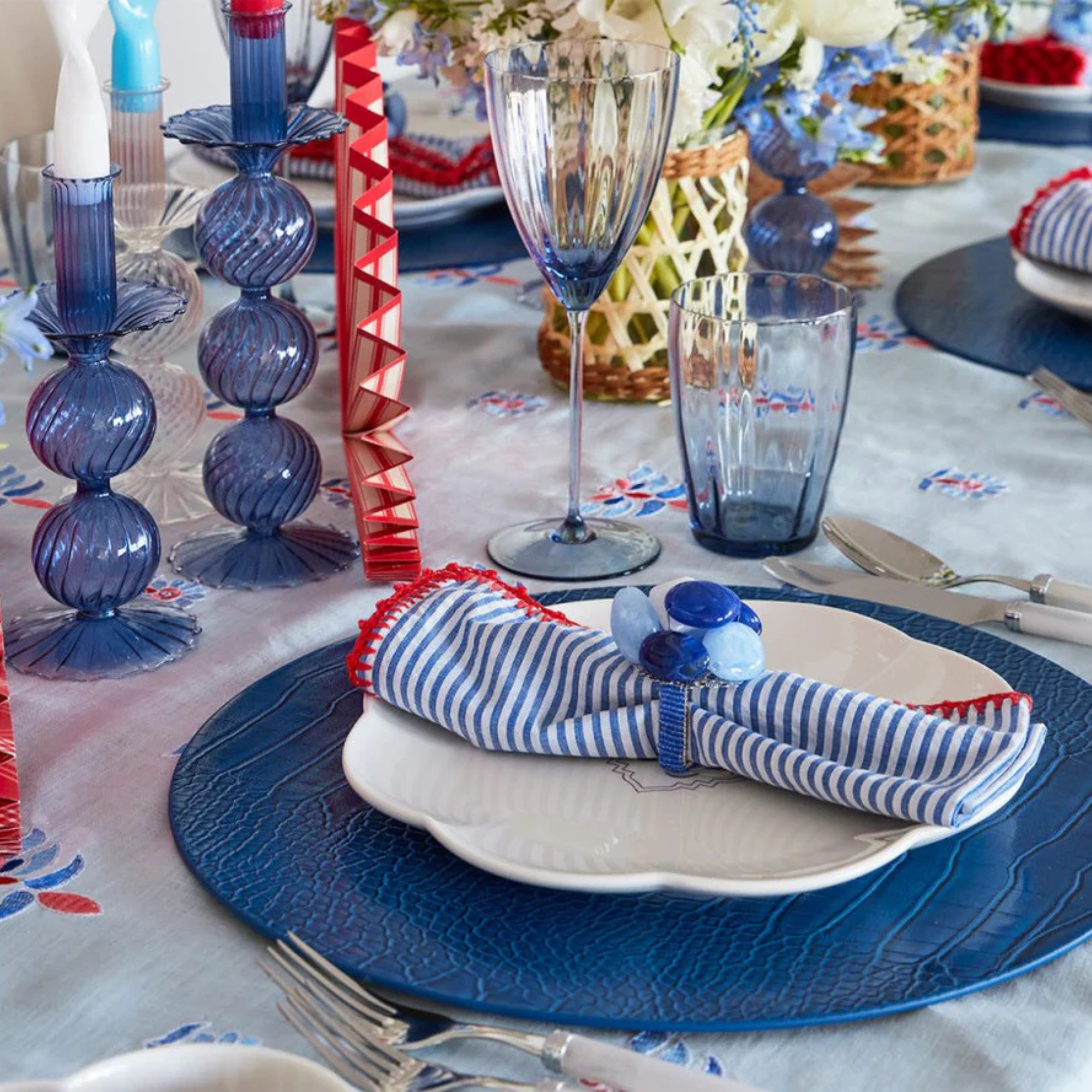 Sea Stone Napkin Rings - Set of 4