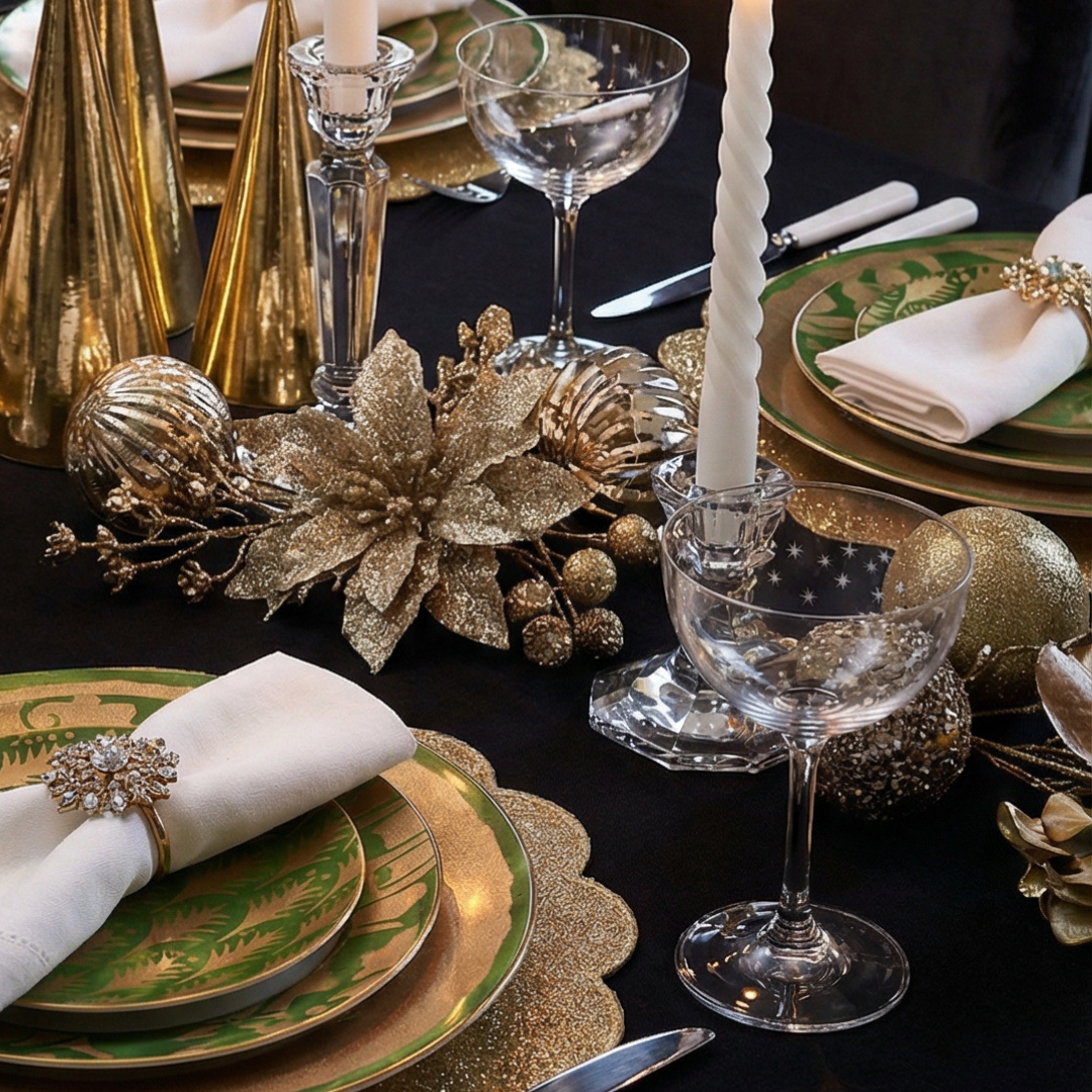 Champagne Saucers With Stars Design - Set of 6