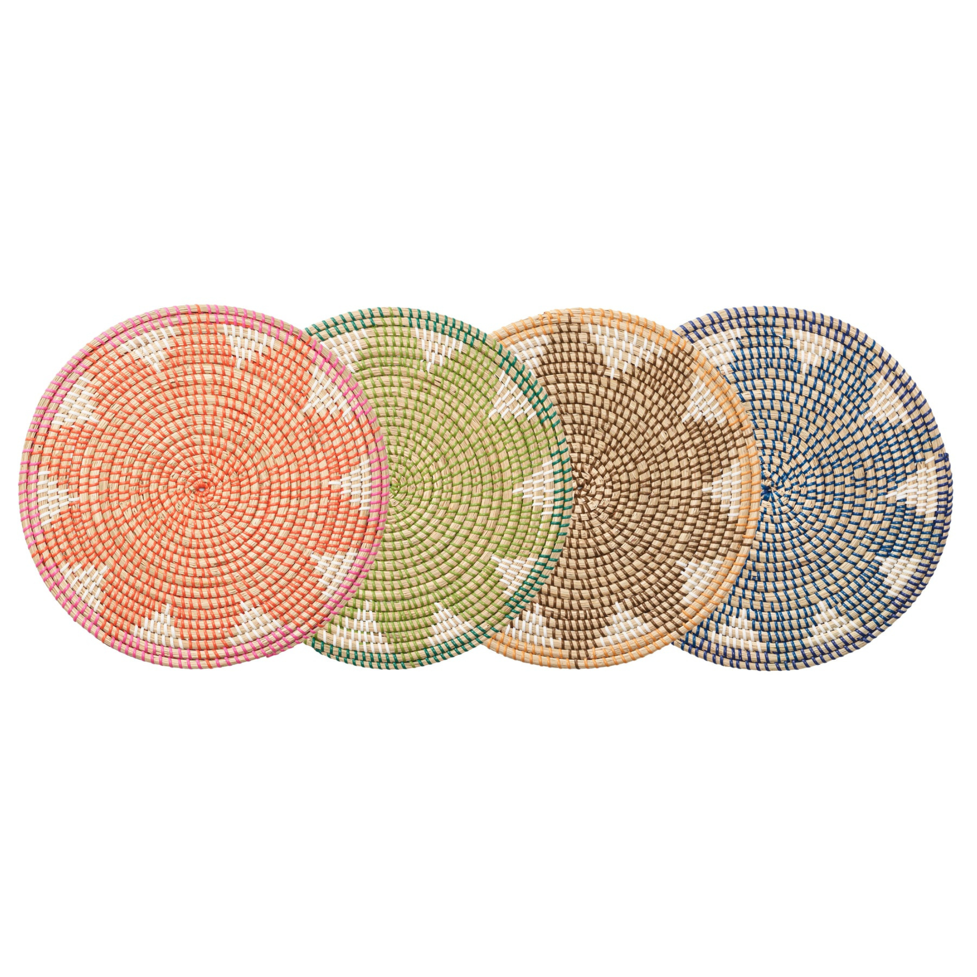 Majorelle Placemats in Pink & Orange - Set of 4