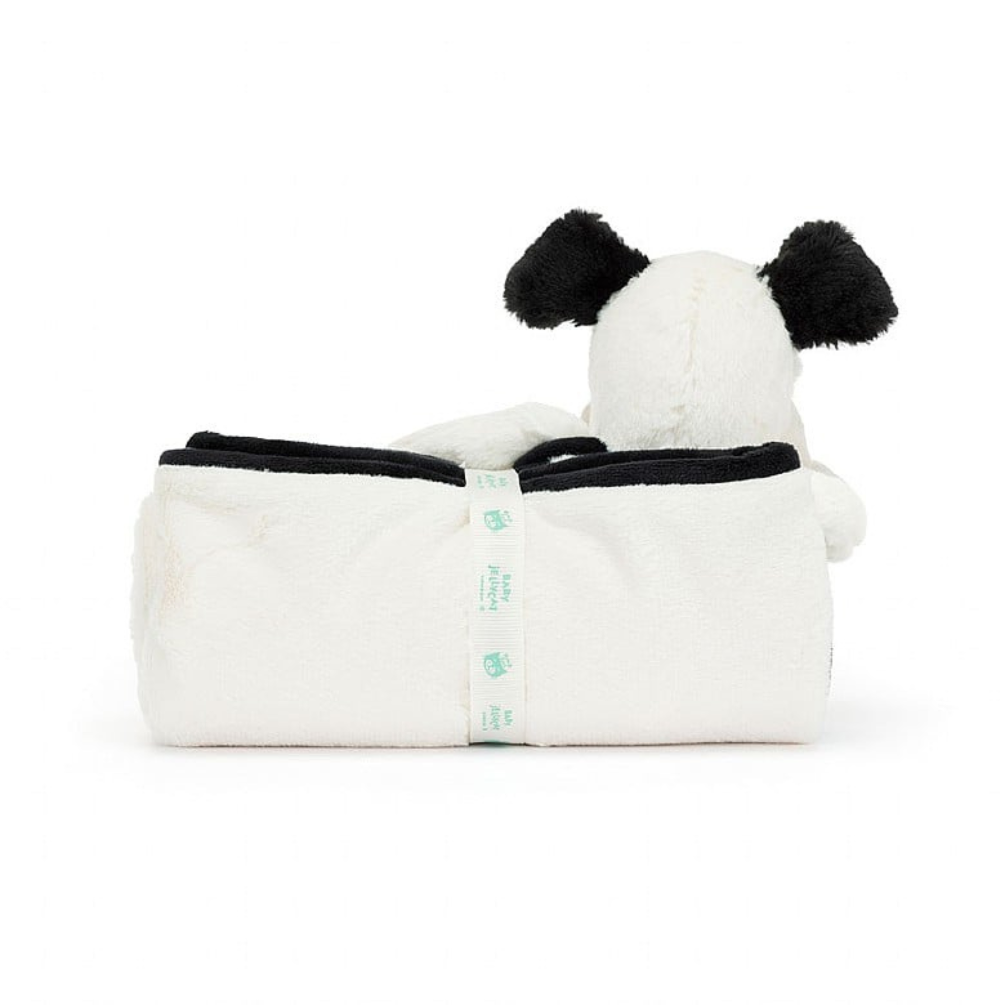 Bashful Black & Cream Puppy Blankie