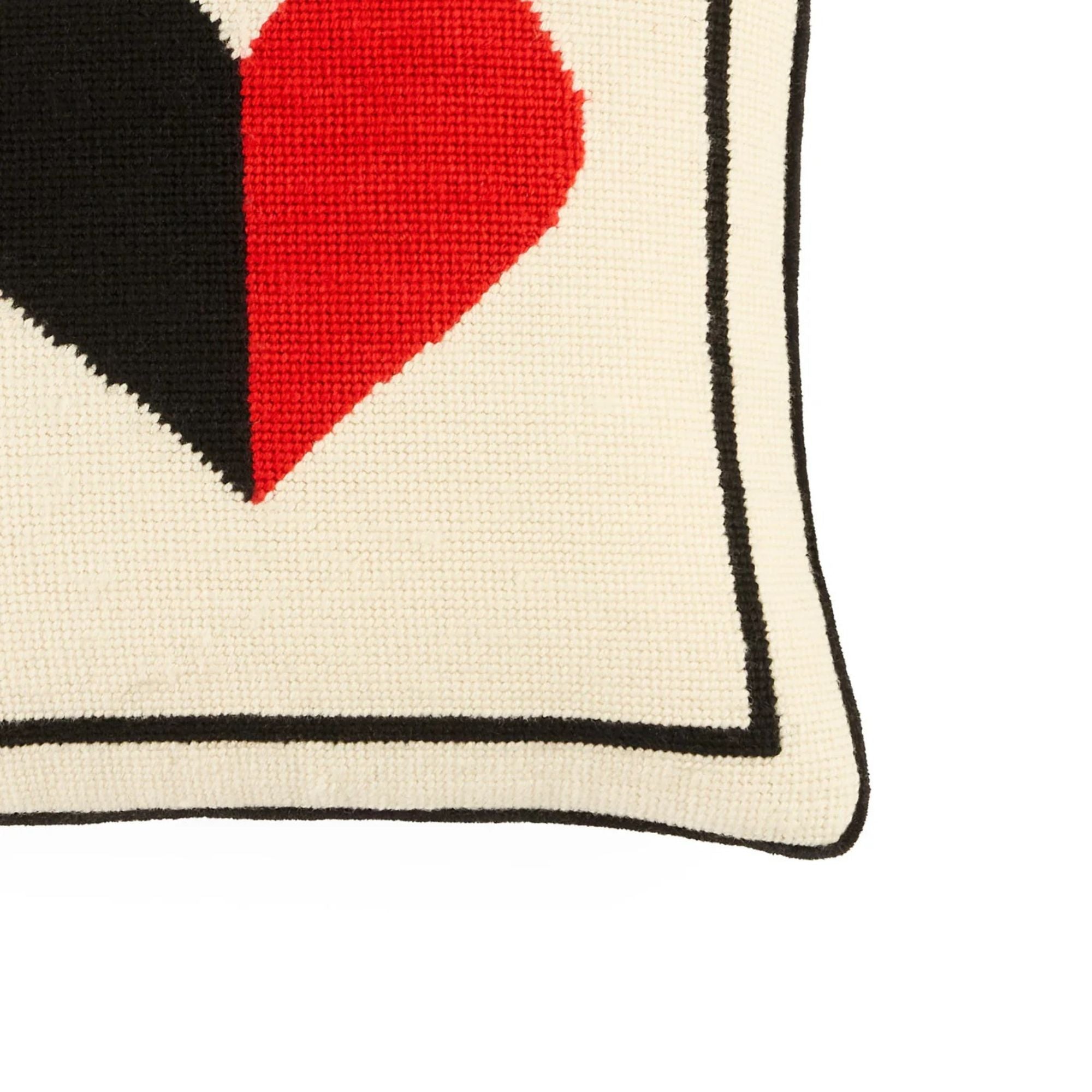 Hearts Needlepoint Pillow