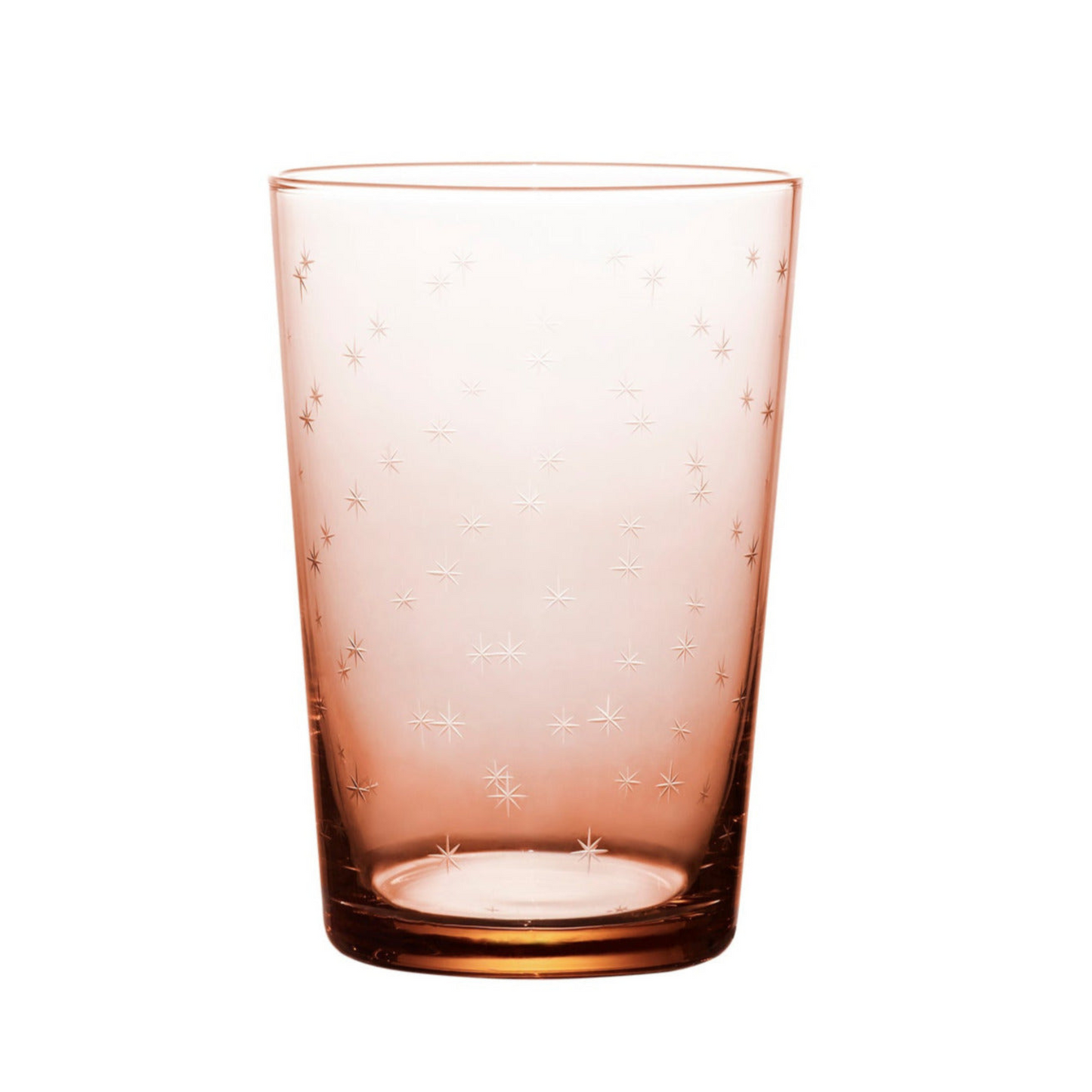 Rosé Tumblers with Stars - Set of 4