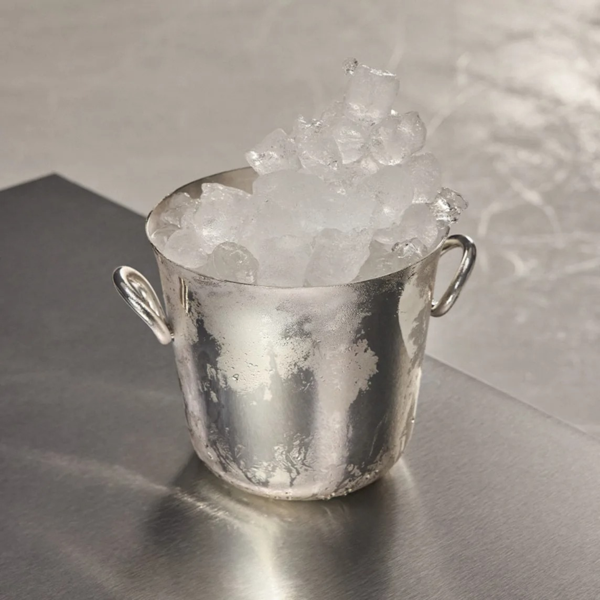 Vertigo Silver-Plated Ice Bucket