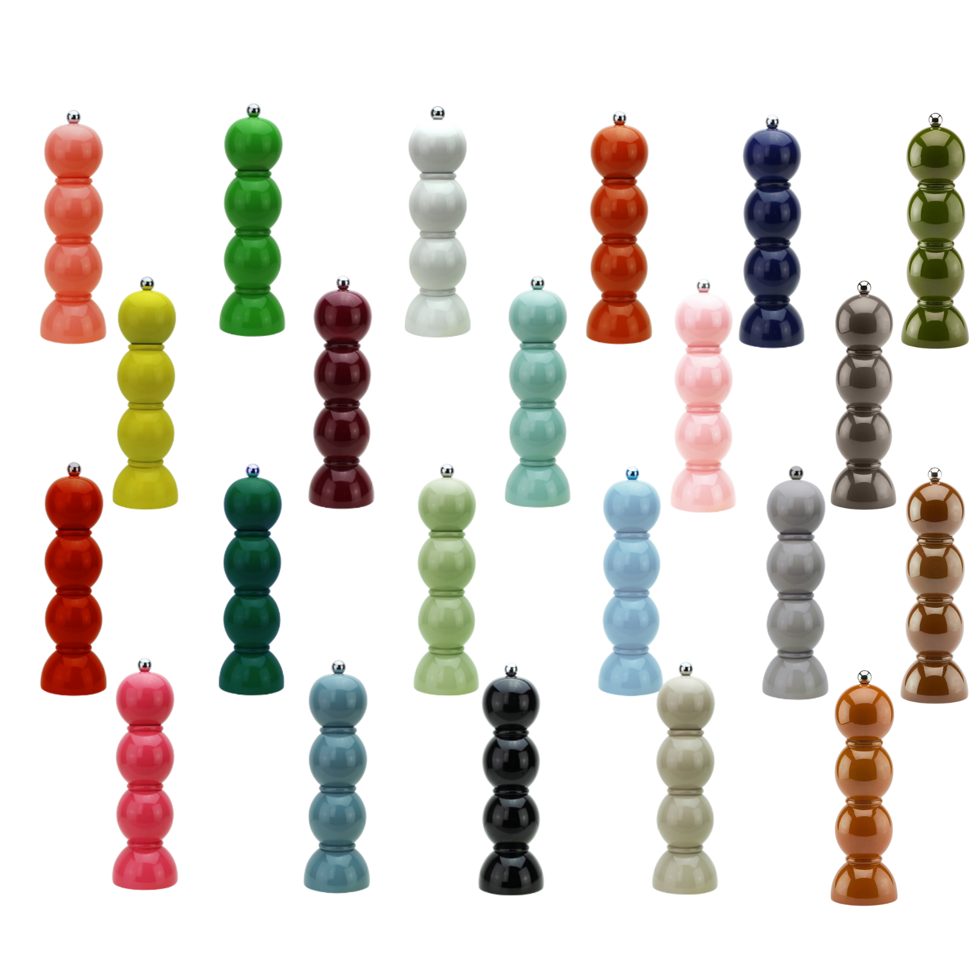 Lacquer Bobbin Salt or Pepper Mill Grinder